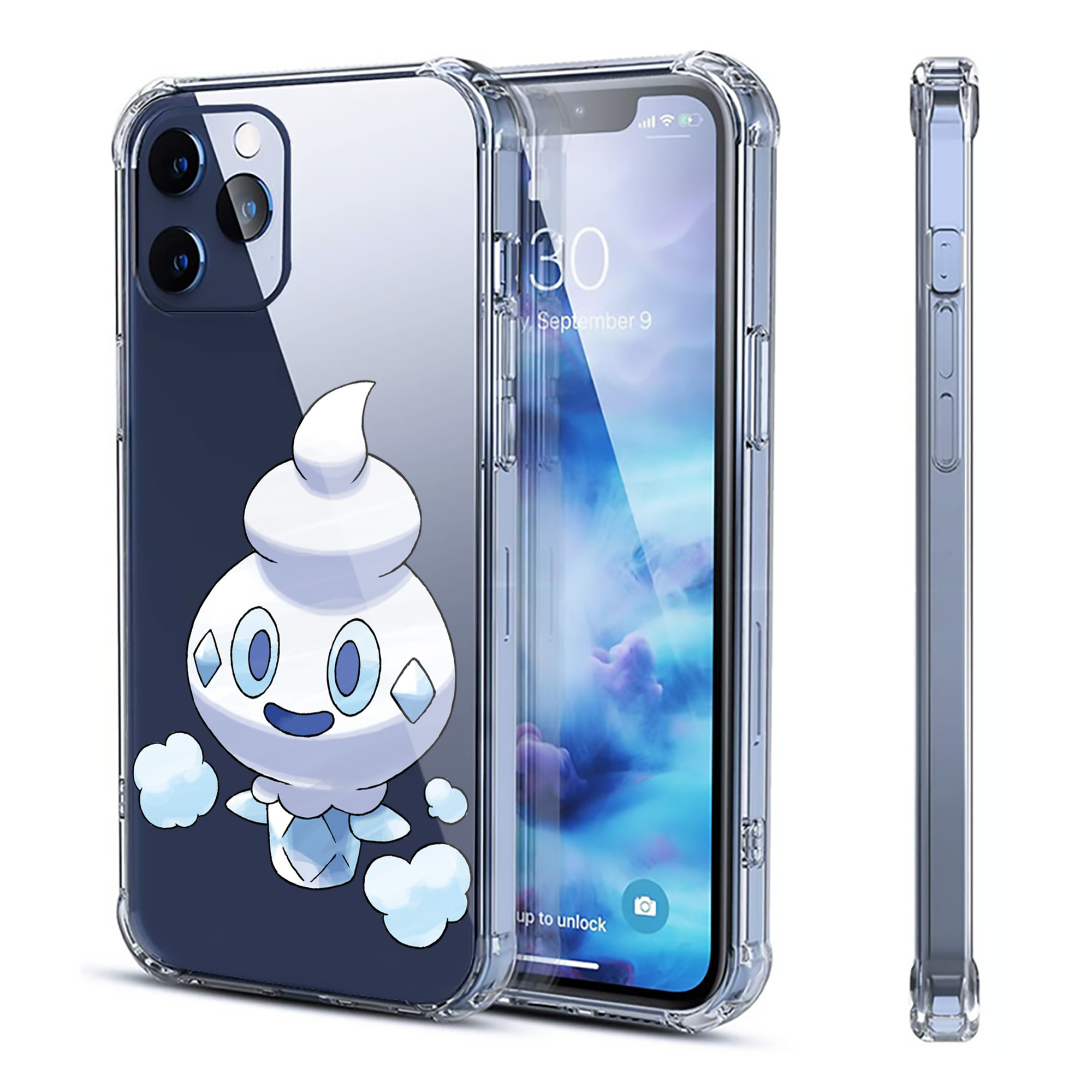 （画像用） ポケットモンスター Pokémon 【iPhone 12シリーズ対応】透明スマホケース（クリアソフトケース）
